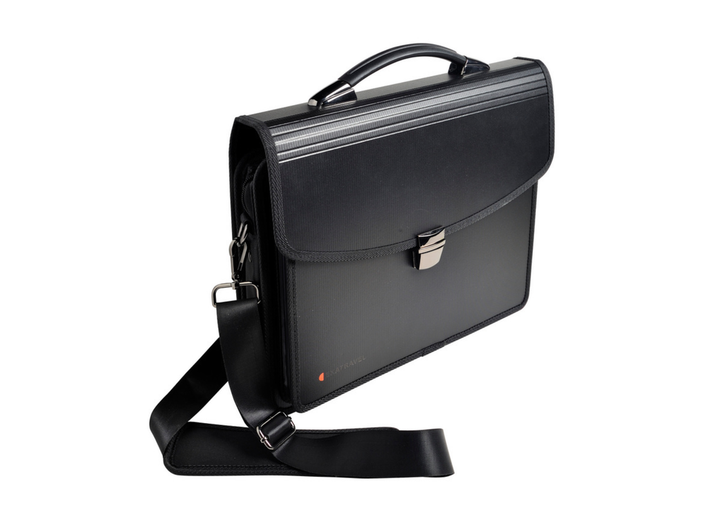 Koffer Exacompta Exatravel PP 31x40cm met riem zwart