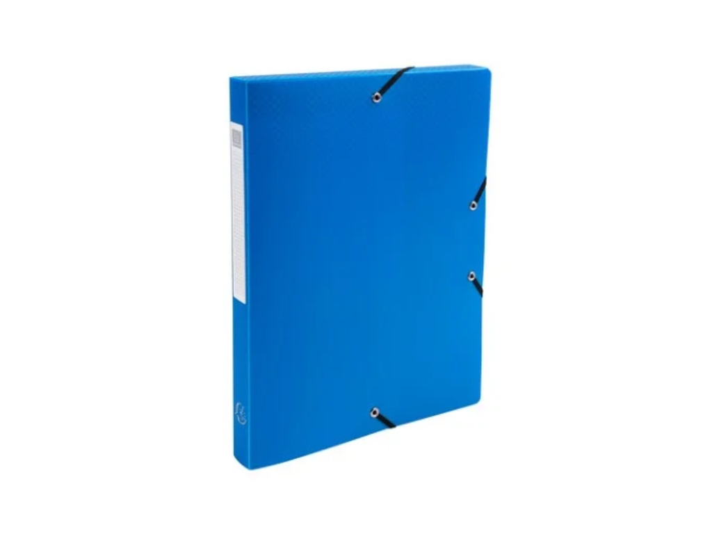 Elastobox Exacompta PP A4 rug 25mm blauw