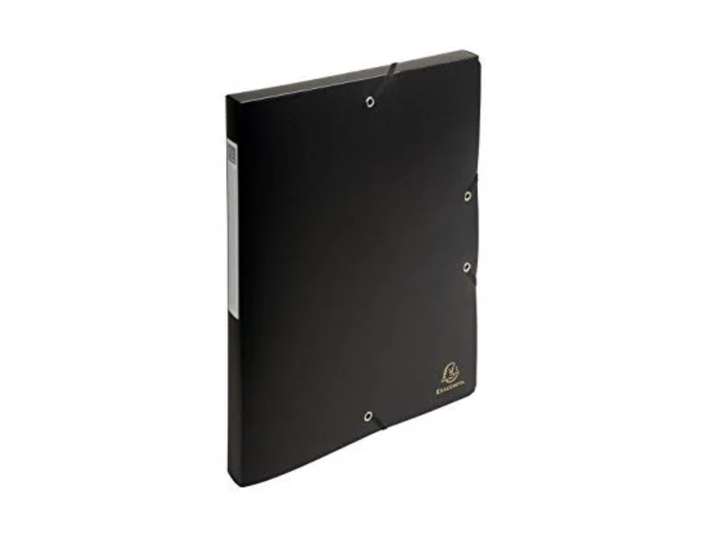 Elastobox Exacompta PP A4 rug 25mm zwart