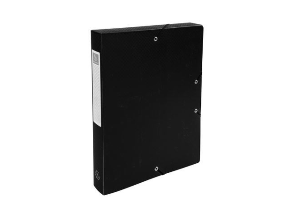 Elastobox Exacompta PP A4 rug 40mm zwart