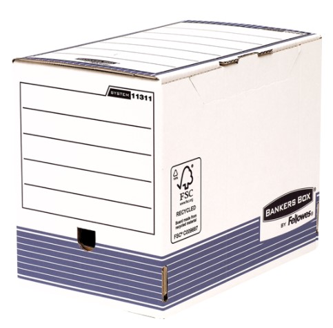 Archiefdoos Fellowes Bankers Box System A4+ 253x345mm rug 200mm (10)