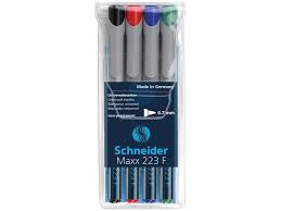 Non-permanent marker Schneider Maxx 223 F 0,7mm assorti (4)