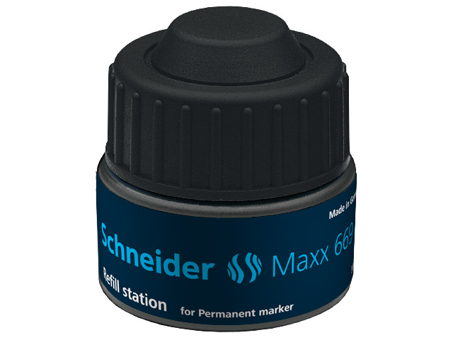 Navulinkt Schneider 669 voor permanent marker 250 30ml zwart