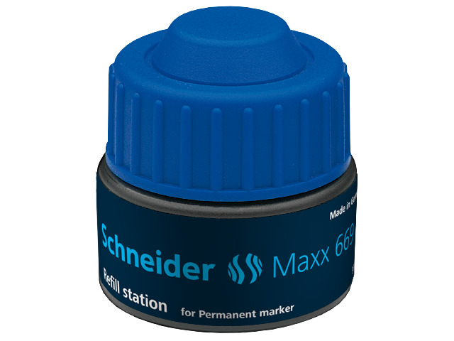 Navulinkt Schneider 669 voor permanent marker 250 30ml blauw