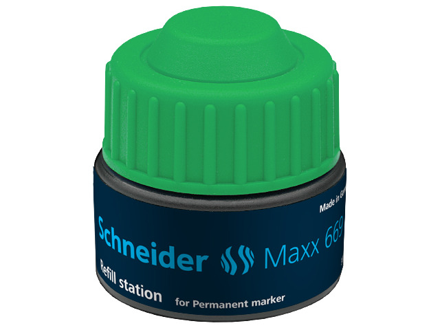 Navulinkt Schneider 669 voor permanent marker 250 30ml groen