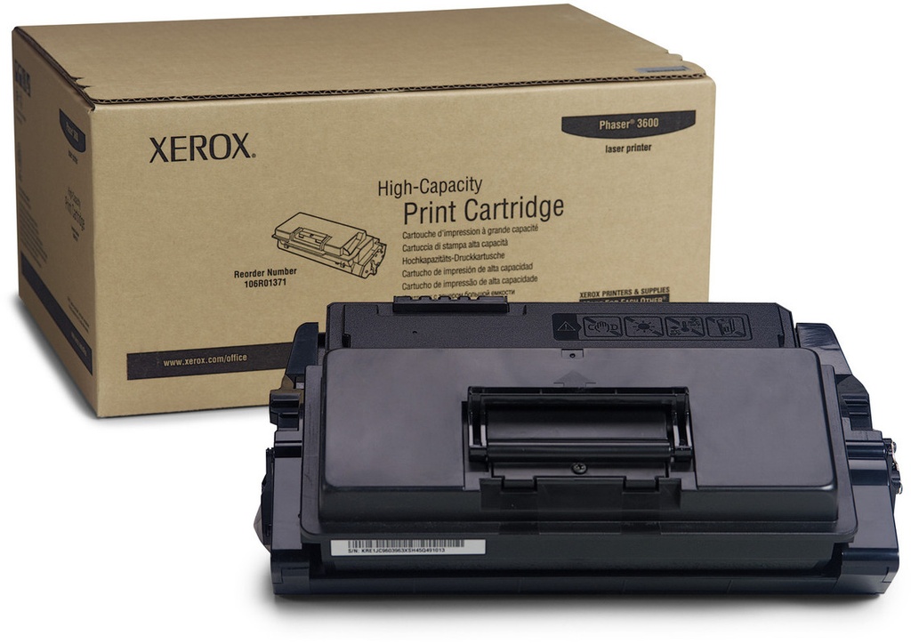 Toner Xerox Mono Laser 106R01371 Phaser 3600 14.000 pag. BK