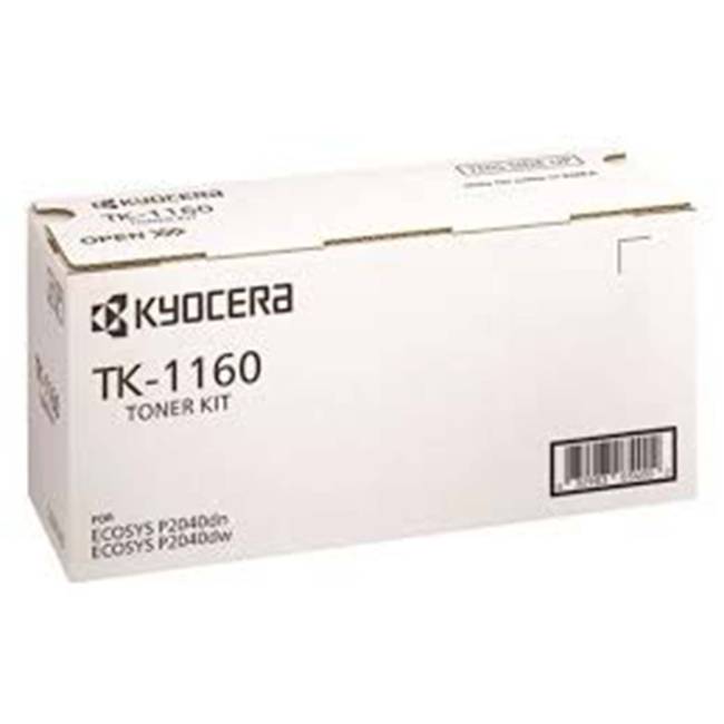 Toner Kyocera Mono Laser TK-1160 ECOSYS P2040dn 7.200 pag. BK