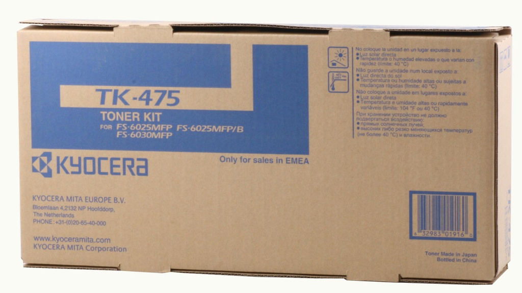 Toner Kyocera Mono Laser TK-475 FS-6025MFP 15.000 pag. BK