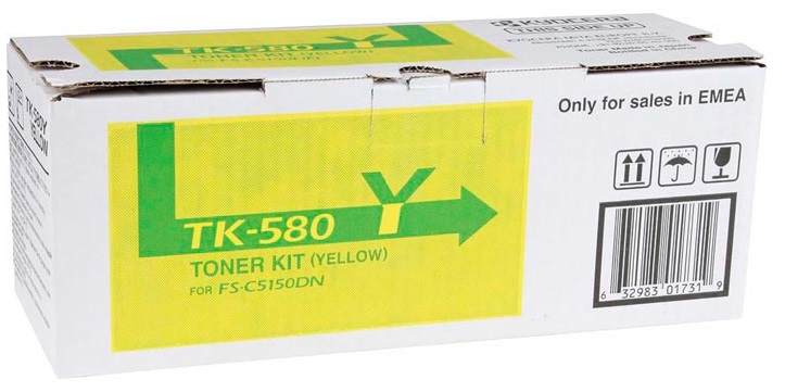 Toner Kyocera Color Laser TK-580 ECOSYS P6021cdn 2.800 pag. YEL