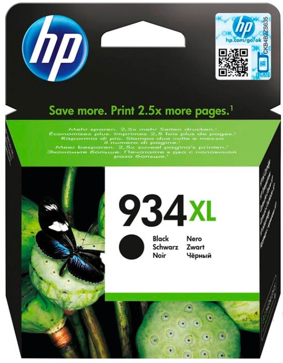 Cartridge HP Inkjet 934XL OfficeJet 6820 E-AIO 1.000 pag. BK