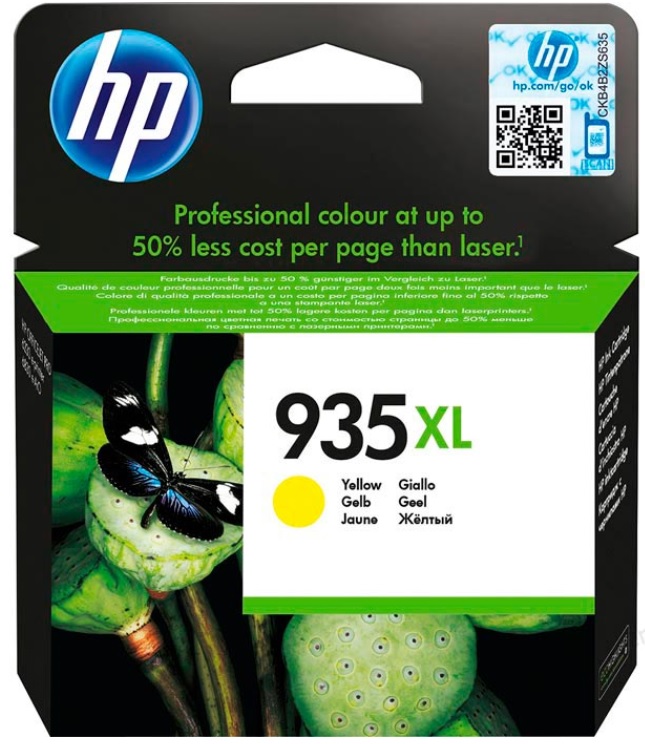 Cartridge HP Inkjet 935XL OfficeJet 6820 E-AIO 825 pag. YEL