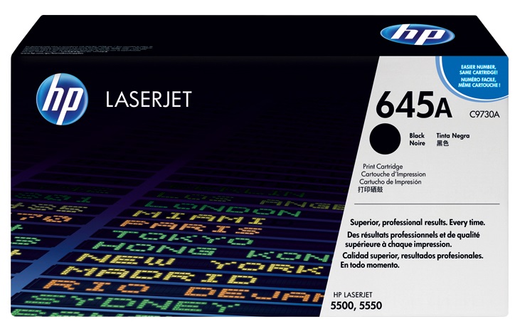 Toner HP Color Laser 645A Color LaserJet 5500 13.000 pag. BK