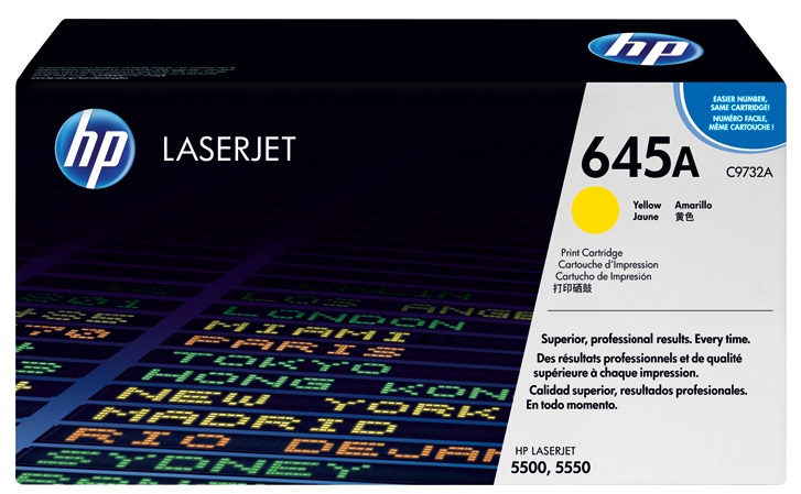 Toner HP Color Laser 645A Color LaserJet 5500 13.000 pag. YEL