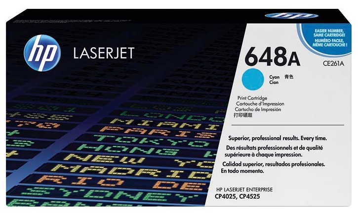 Toner HP Color Laser 648A Color LaserJet Enterprise CP4525dn 11.000 pag. CY