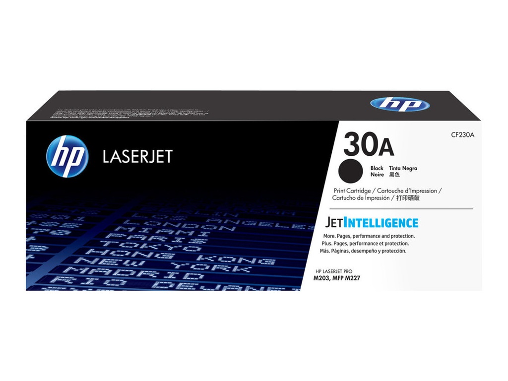 Toner HP Mono Laser 30A LaserJet Pro M203d 1.600 pag. BK