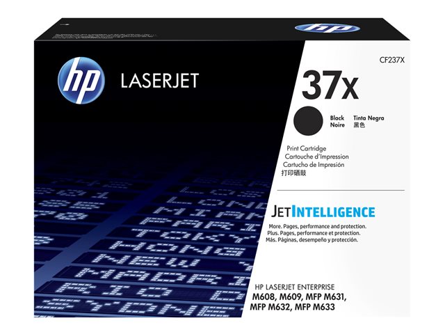 Toner HP Mono Laser 37X LaserJet Enterprise M609dn 25.000 pag. BK