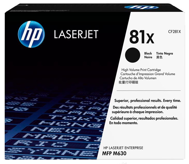 Toner HP Mono Laser 81X LaserJet Enterprise M604dn 25.000 pag. BK