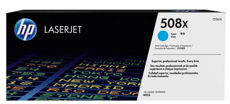 Toner HP Color Laser 508X Color LaserJet Enterprise M552dn 9.500 pag. CY