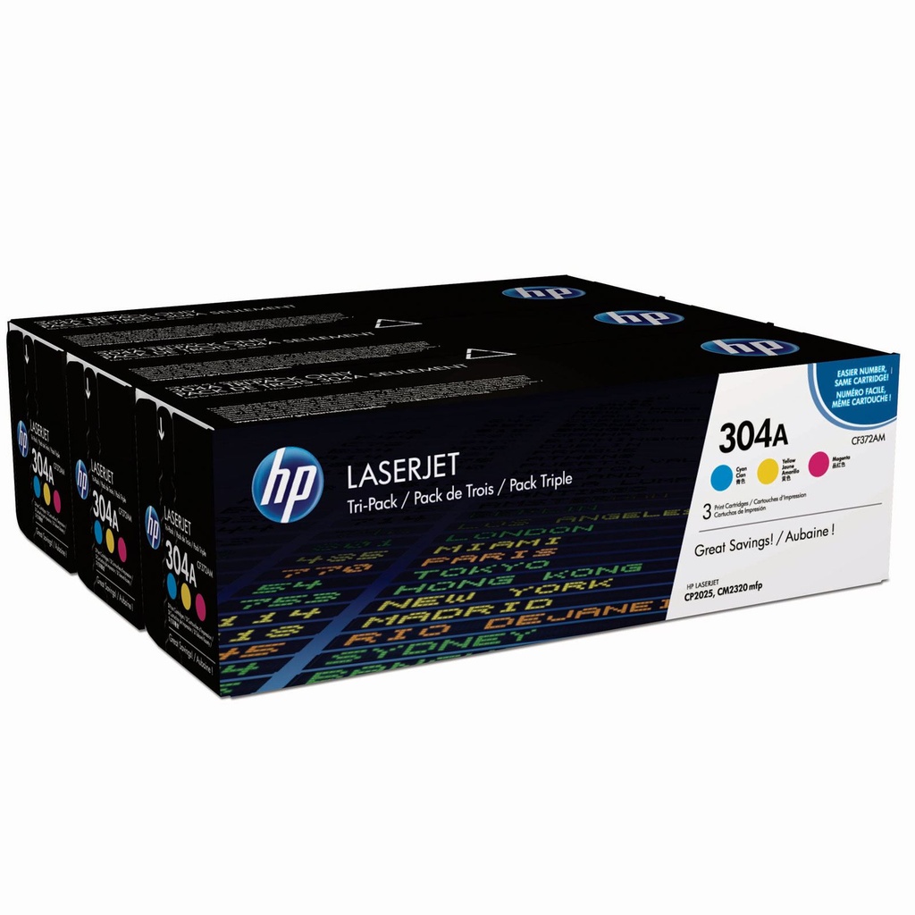 Toner HP Color Laser 304A Color LaserJet CM2320fxi 3x2.800 pag. RAINBOWPACK C/M/Y