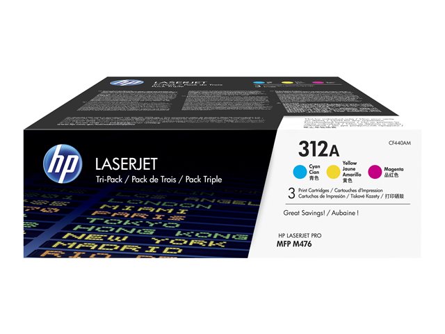 Toner HP Color Laser 312A Color LaserJet Pro MFP M476dn 3x2.700 pag. RAINBOWPACK C/M/Y