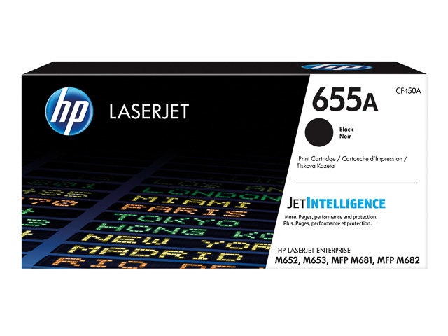 Toner HP Color Laser 655A Color LaserJet Enterprise M652dn 12.500 pag. BK