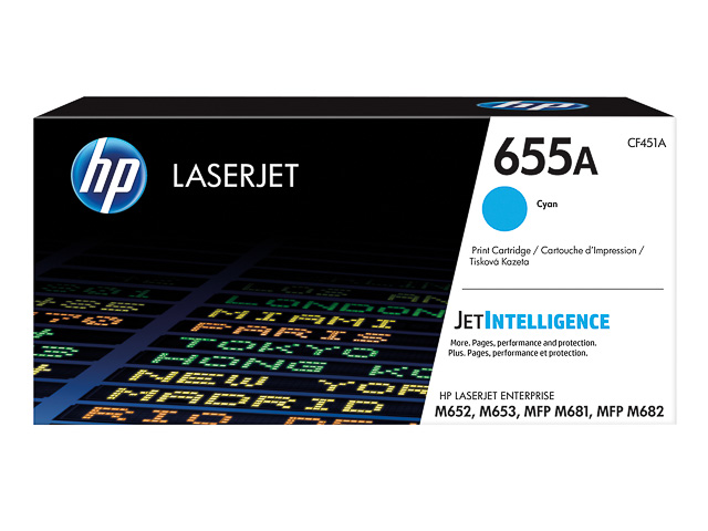 Toner HP Color Laser 655A Color LaserJet Enterprise M652dn 10.500 pag. CY