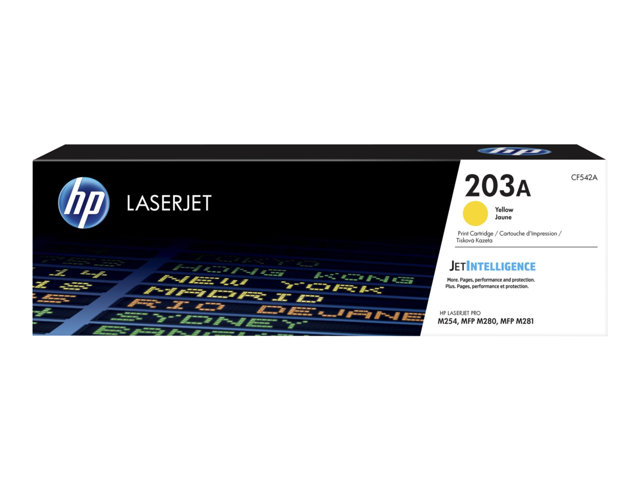 Toner HP Color Laser 203A Color LaserJet Pro M254dw 1.300 pag. YEL