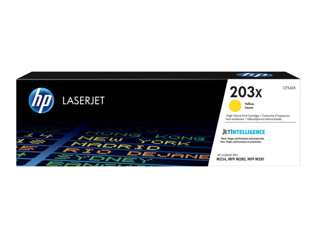 Toner HP Color Laser 203X Color LaserJet Pro M254dw 2.500 pag. YEL