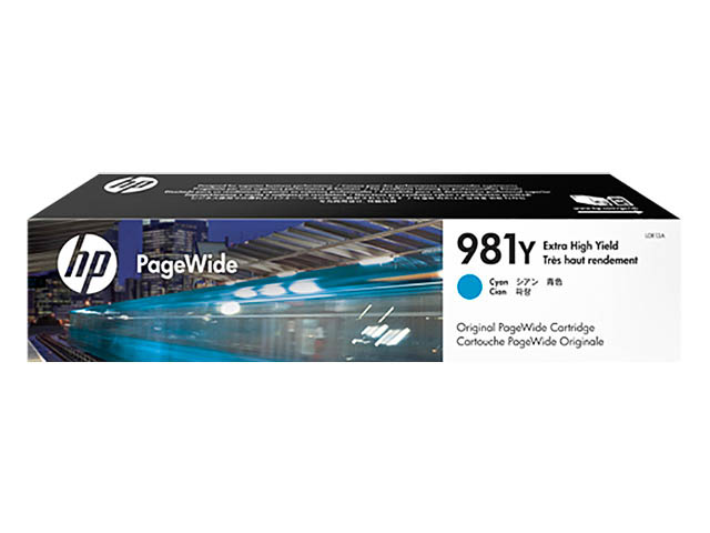 Cartridge HP Inkjet 981Y PageWide Enterprise Color 556dn 16.000 pag. CY