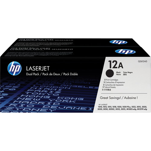 Toner HP Mono Laser 12A DUO LaserJet 1010 2x2.000 pag. BK