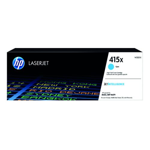 Toner HP Color Laser 415X LaserJet Pro M454dw 6.000 pag. CY