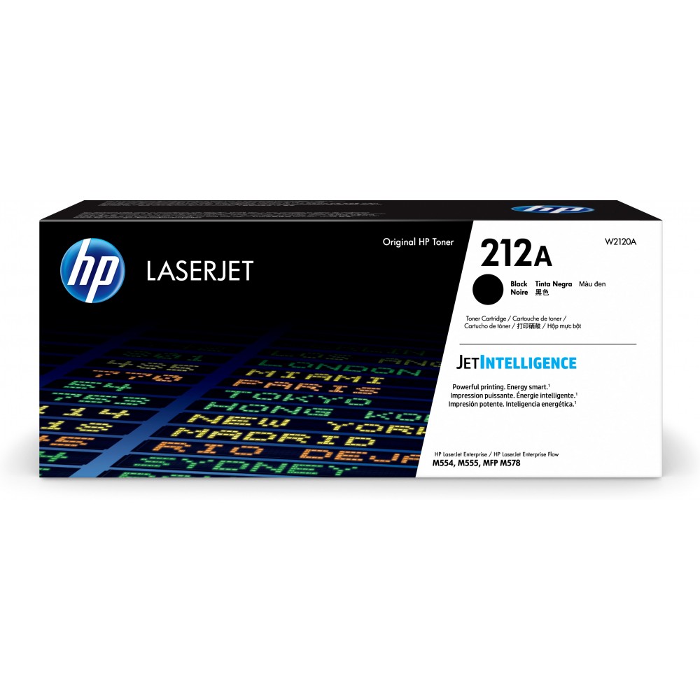 Toner HP Color Laser 212A LaserJet Enterprise M554dn 5.500 pag. BK