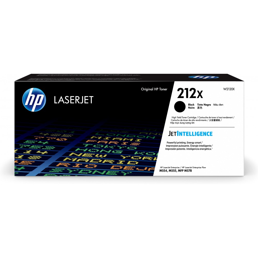 Toner HP Color Laser 212X LaserJet Enterprise M554dn 13.000 pag. BK