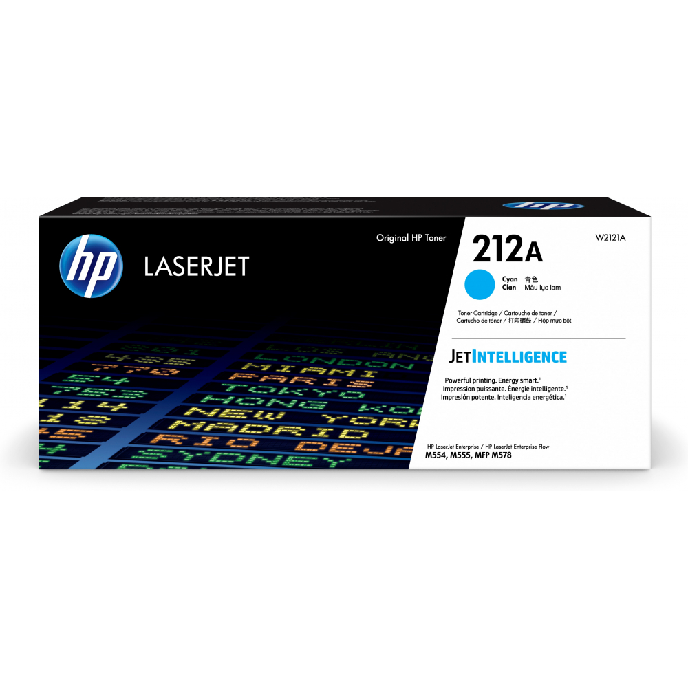 Toner HP Color Laser 212A LaserJet Enterprise M554dn 4.500 pag. CY