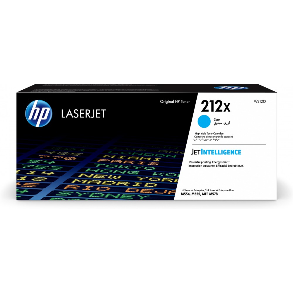 Toner HP Color Laser 212X LaserJet Enterprise M554dn 10.000 pag. CY