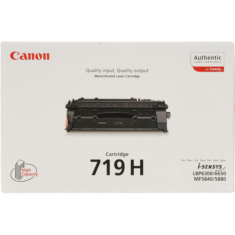 Toner Canon Mono Laser 719 ImageCLASS MF5980dw 6.400 pag. BK