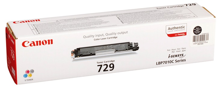 Toner Canon Color Laser 729 i-SENSYS LBP7010C 1.200 pag. BK