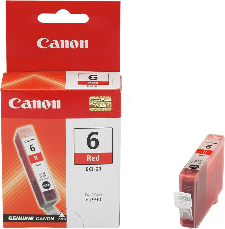 Cartridge Canon Inkjet BCI-6 BJC-800 2.300 pag. RED