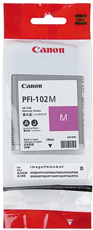 Cartridge Canon Inkjet PFI-102 imagePROGRAF iPF500 130ml MAG