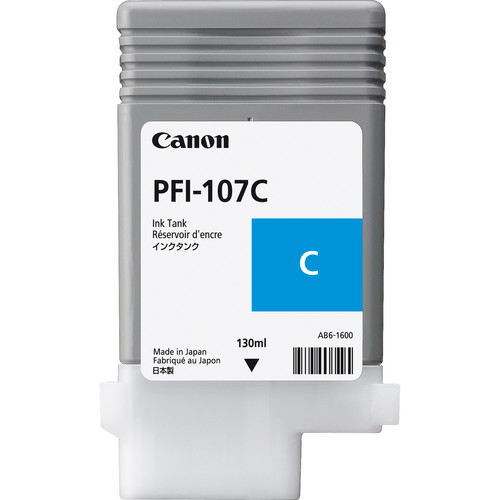 Cartridge Canon Inkjet PFI-107 imagePROGRAF iPF670 130ml CY