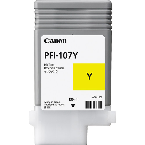 Cartridge Canon Inkjet PFI-107 imagePROGRAF iPF670 130ml YEL1,3