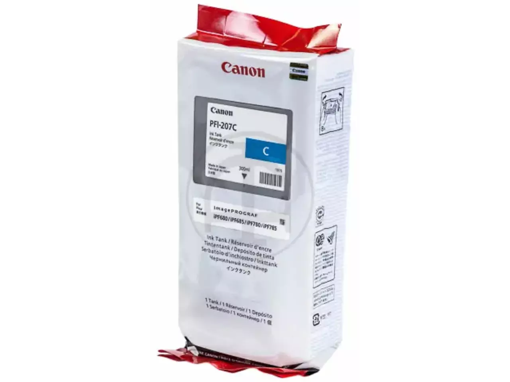 Cartridge Canon Inkjet PFI-207 imagePROGRAF iPF680 300ml CY