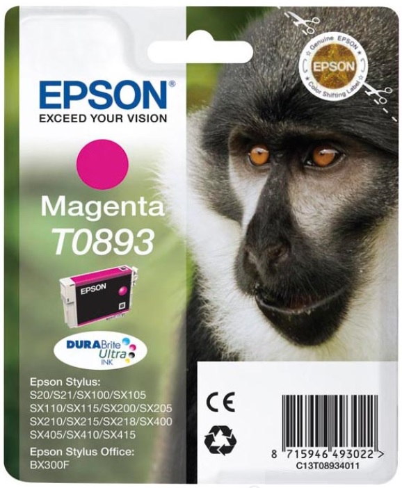 Cartridge Epson Inkjet T0893 Stylus S20 3,5ml MAG