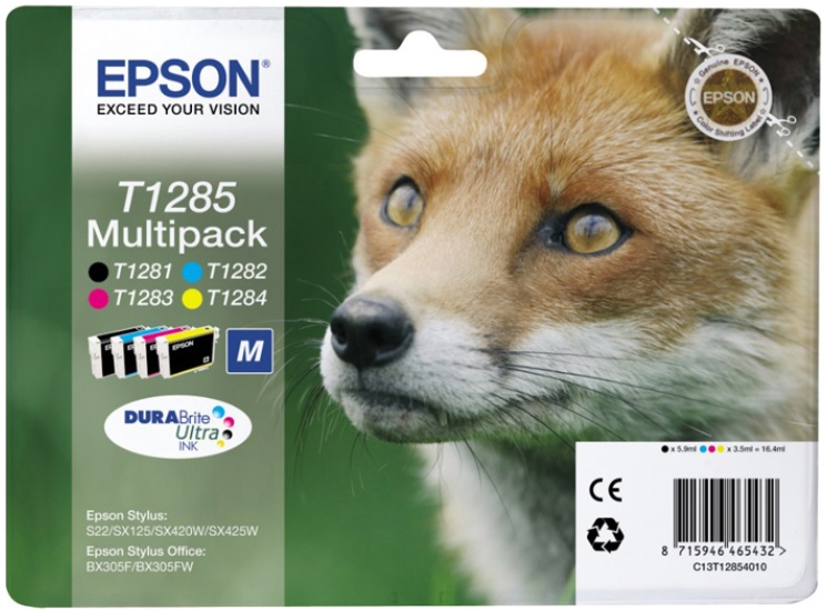 Cartridge Epson Inkjet T1285 Stylus S22