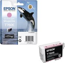 Cartridge Epson Inkjet T7606 SureColor P600 25,9ml LIGHT MAG