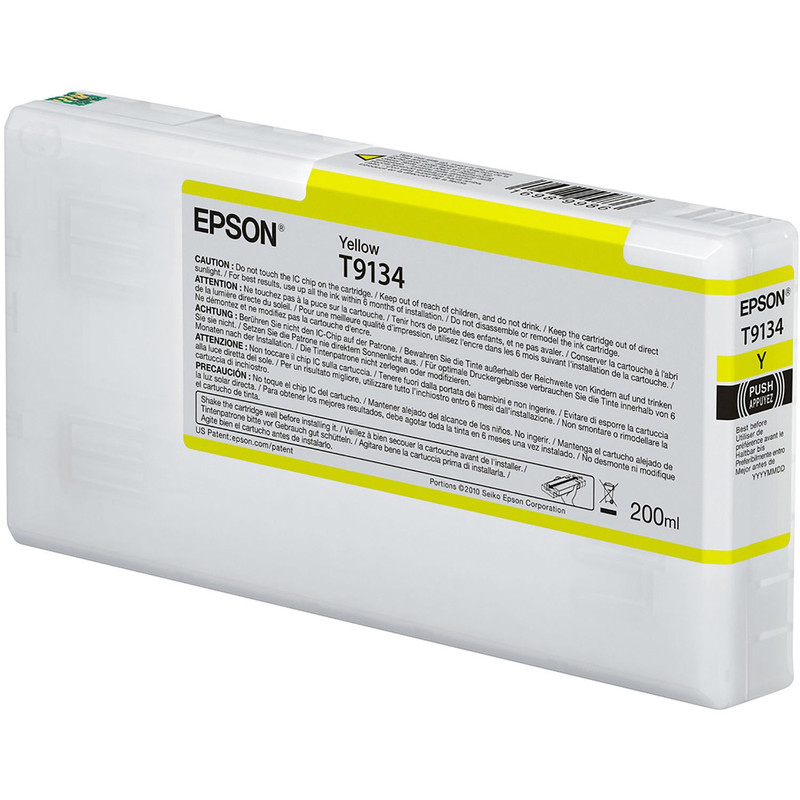 Cartridge Epson Inkjet T9134 SureColor P5000 200ml YEL