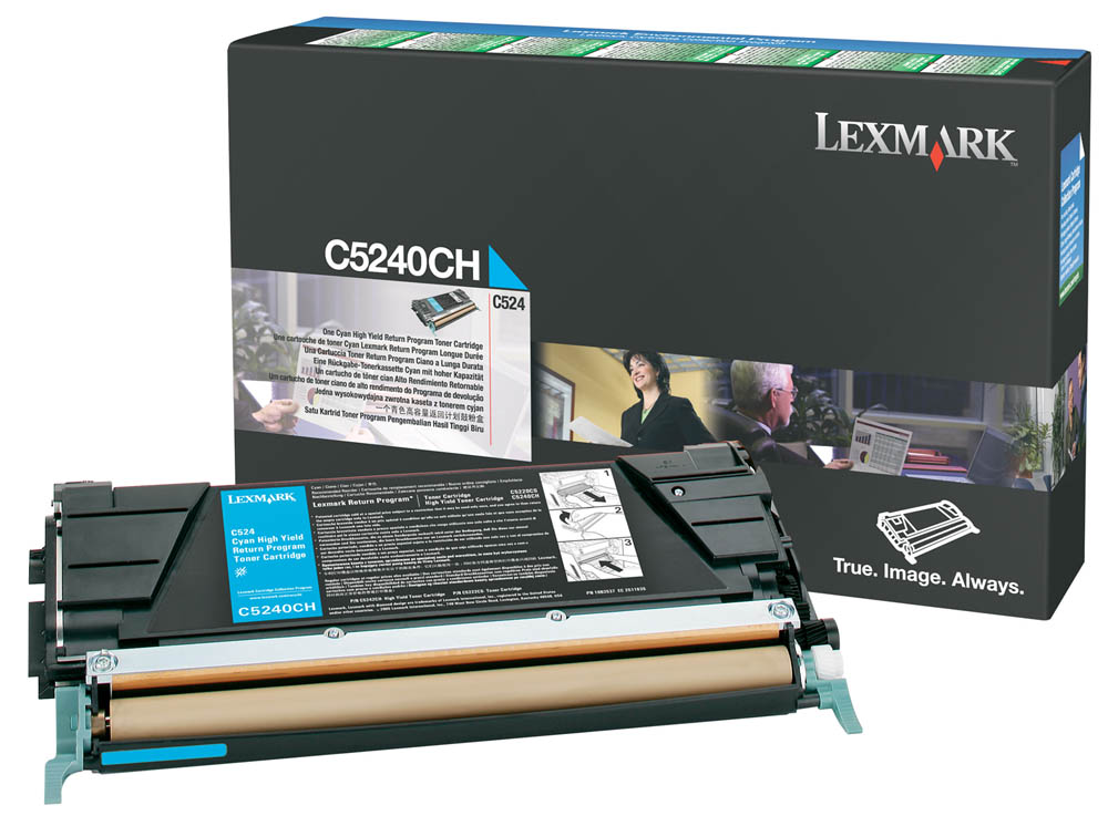 Toner Lexmark Color Laser C5240CH C524 5.000 pag. CY