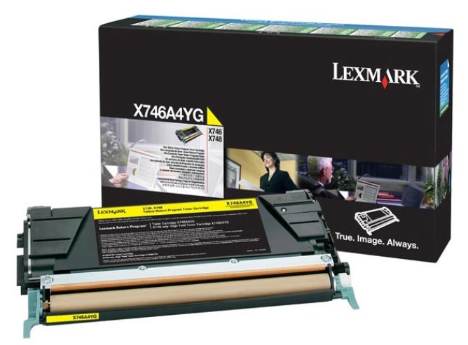 Toner Lexmark Color Laser X746A1YG X746de 7.000 pag. YEL