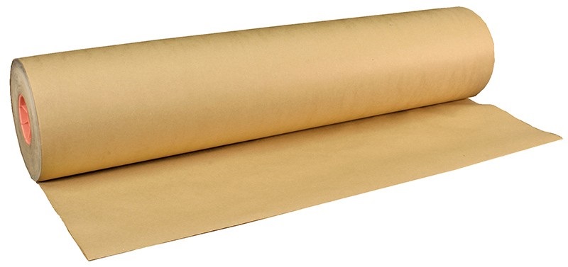 Inpakpapier op rol 80cm 80gr kraft bruin - kleine rol (19 kg)