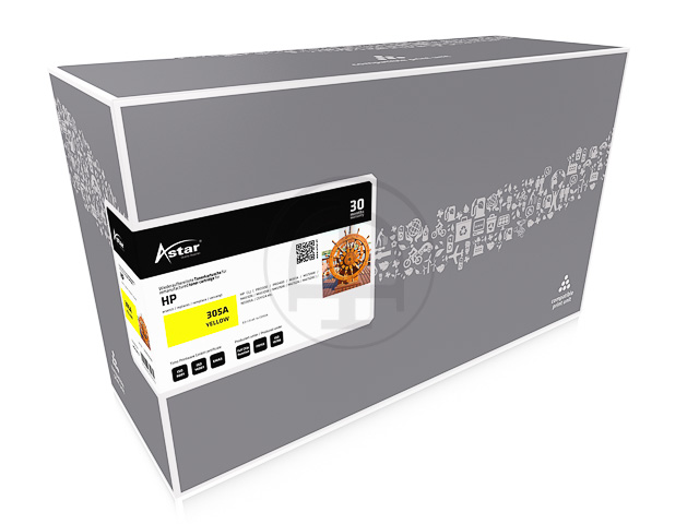 Toner Astar voor HP CE412A YEL